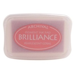 Tsukineko Brilliance Stempelkussen Pearlescent Coral