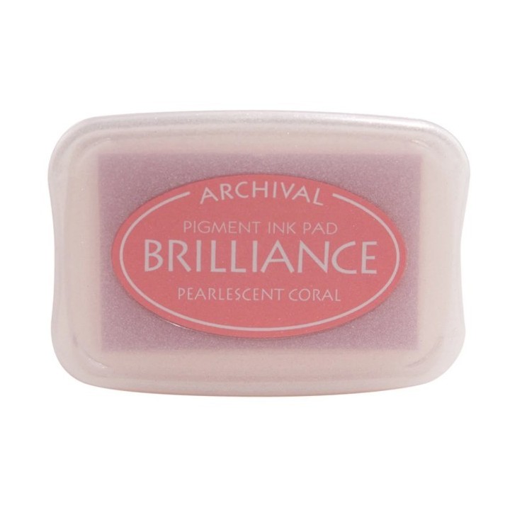 Tsukineko Brilliance Stempelkussen Pearlescent Coral