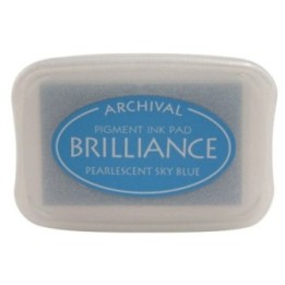 Tsukineko Brilliance Stempelkussen Pearlescent Sky Blue