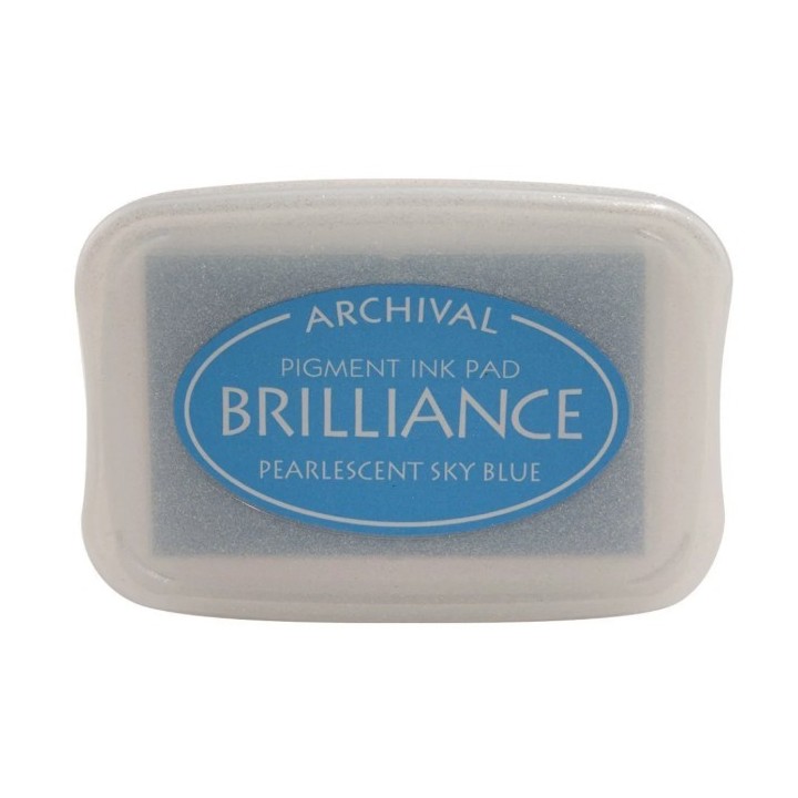 Tsukineko Brilliance Stempelkussen Pearlescent Sky Blue