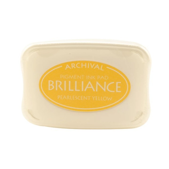 Tsukineko Brilliance Stempelkussen Pearlescent Yellow
