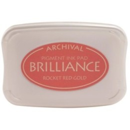 Tsukineko Brilliance Stempelkussen Rocket Red Gold
