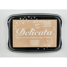 Tsukineko Delicata Stempelkussen groot Dazzle Champagne
