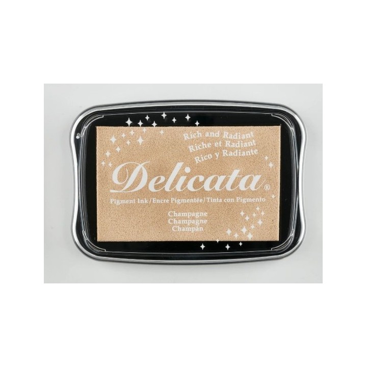 Tsukineko Delicata Stempelkussen groot Dazzle Champagne