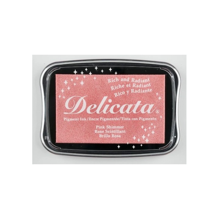 Tsukineko Delicata Stempelkussen groot Pink Shimmer