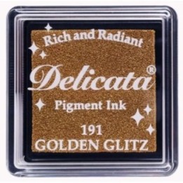 Tsukineko Delicata Stempelkussen klein Golden Glitz