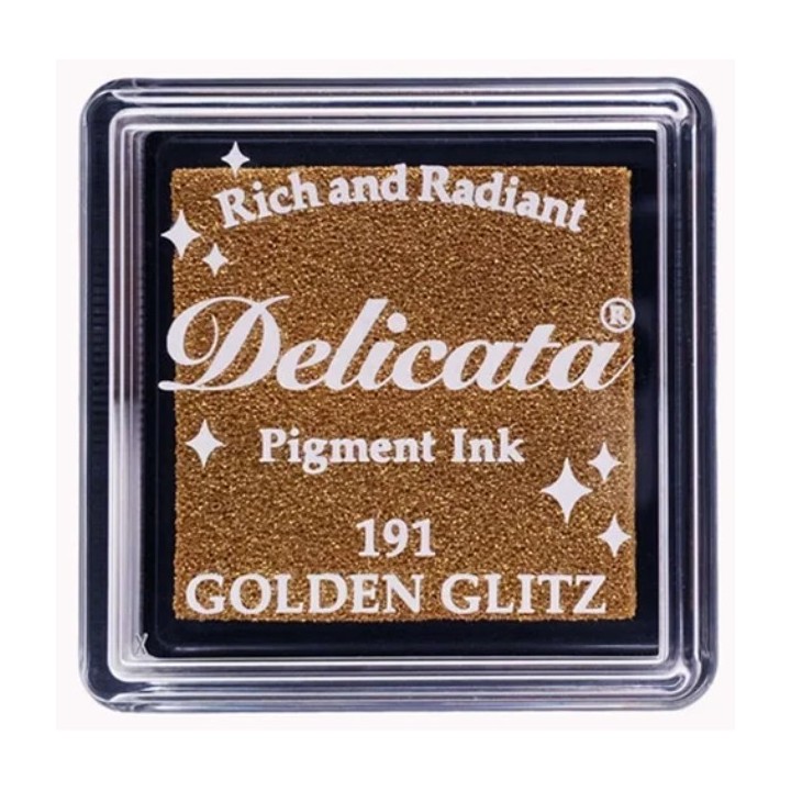 Tsukineko Delicata Stempelkussen klein Golden Glitz