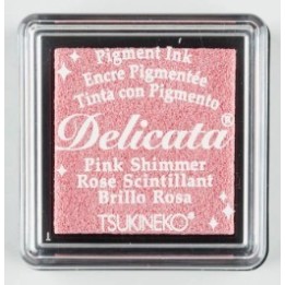 Tsukineko Delicata Stempelkussen klein Pink Shimmer