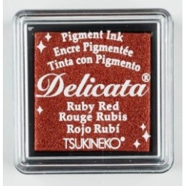 Tsukineko Delicata Stempelkussen klein Ruby Red