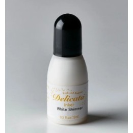 Tsukineko Delicata Reinker Navulling Inkt White Shimmer