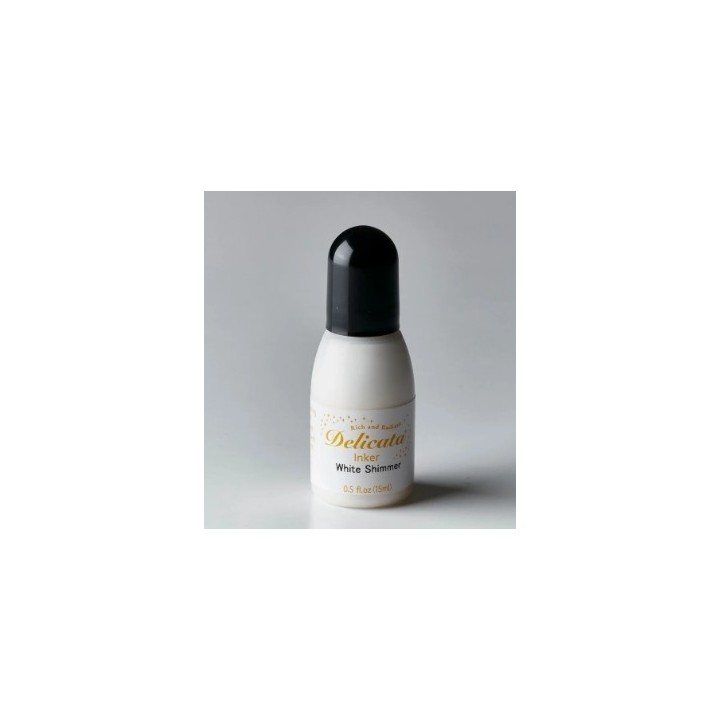 Tsukineko Delicata Reinker Navulling Inkt White Shimmer
