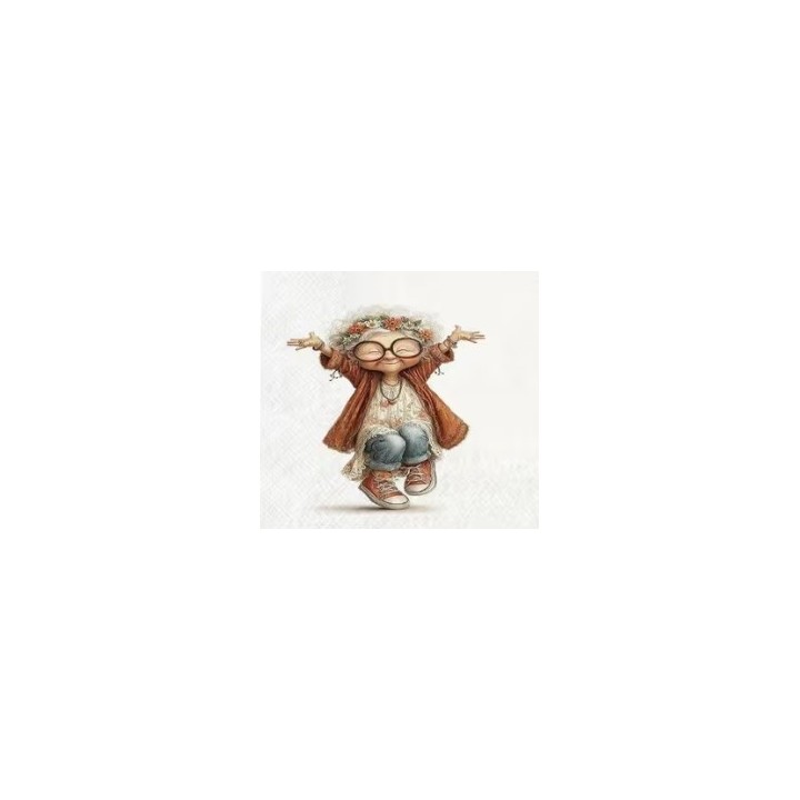 Omaatje servet 33x33cm