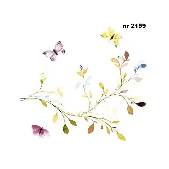 Embossed Moments Spring Branch servet 33x33cm