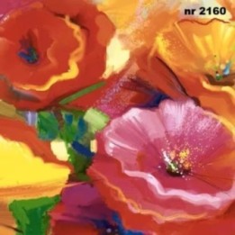 Abstract Floral servet 33x33cm