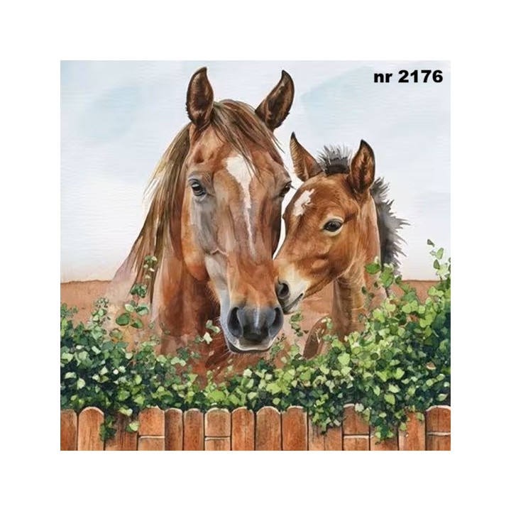 Fattrice and Puledro servet 33x33cm