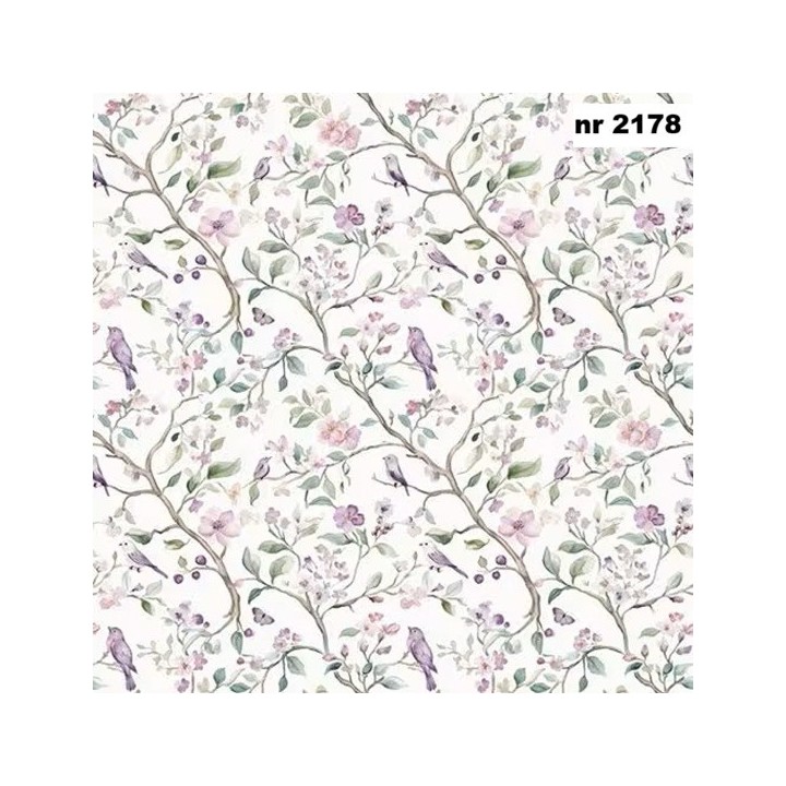 Viticci Fioriti servet 33x33cm