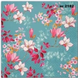 Magnolia servet 33x33cm