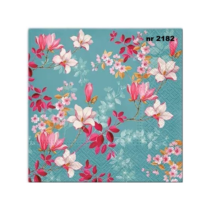 Magnolia servet 33x33cm