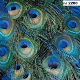 Peacock Feathers servet 33x33cm