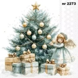 Christmas Fairy servet 33x33cm