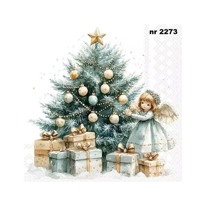 Christmas Fairy servet 33x33cm