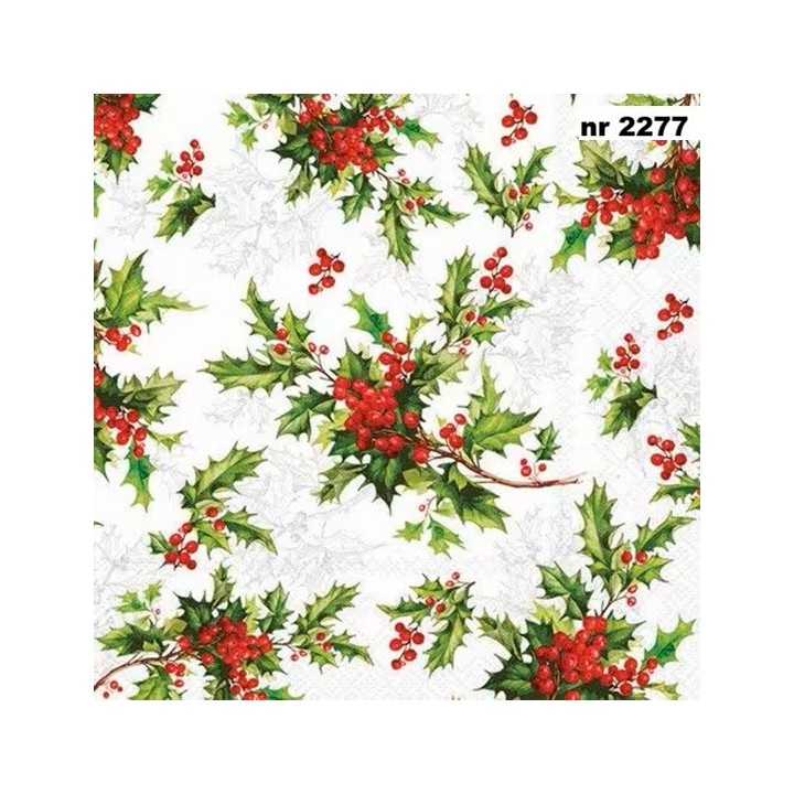 Ilex all-over servet 33x33cm