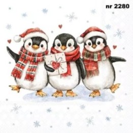 Penguin Surprise servet 33x33cm