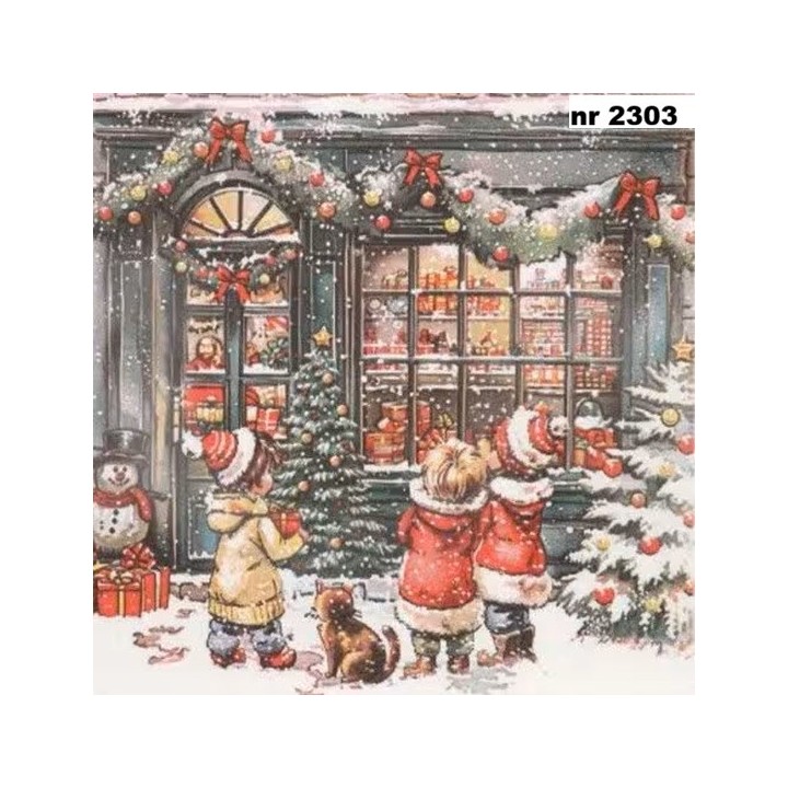 It looks like Christmas servet 33x33cm