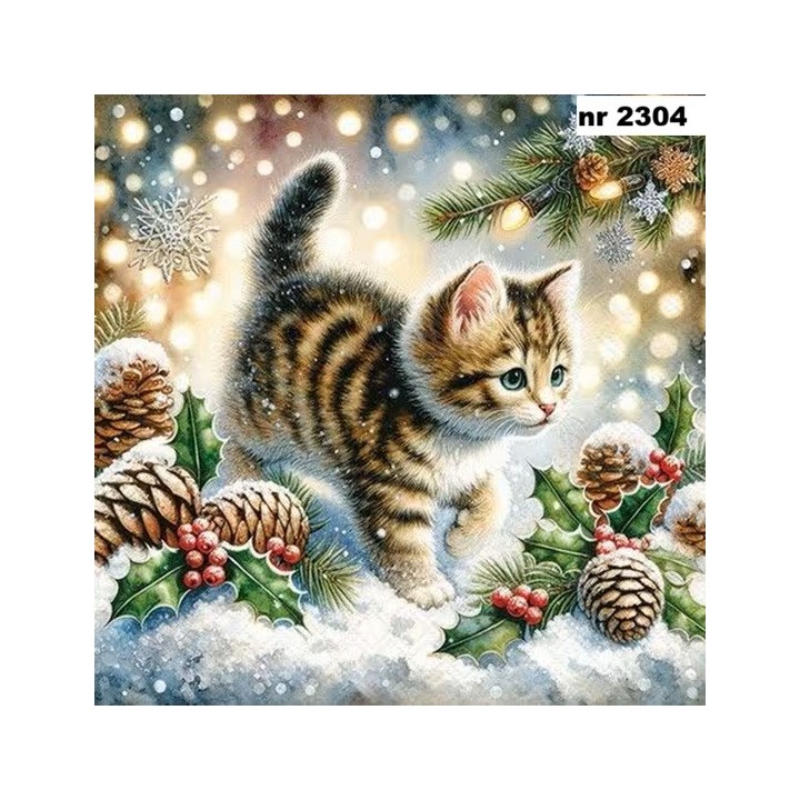 Cute in the snow servet 33x33cm