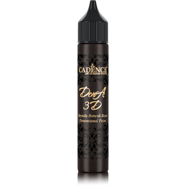 Cadence Dora 3D Metallic Dimensional Verf 25 ml Zwart