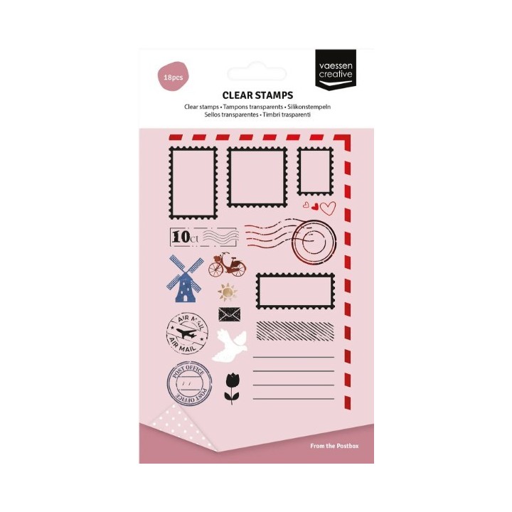 Creative Clear stamp from the postbox A6 18 stuks