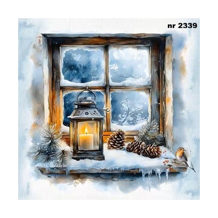 Frosted Window servet 33x33cm
