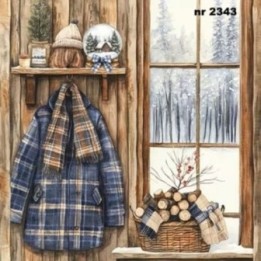 Winter Lodge servet 33x33cm