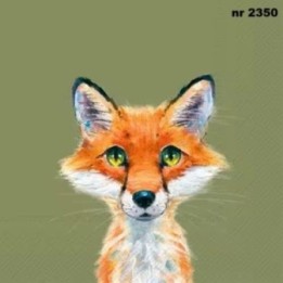 Fox Rocco green servet 33x33cm