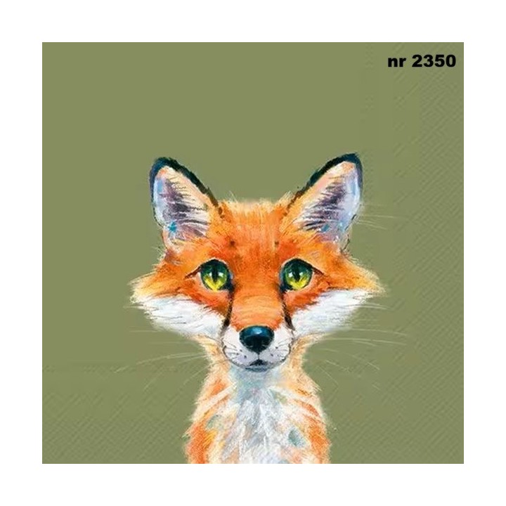 Fox Rocco green servet 33x33cm