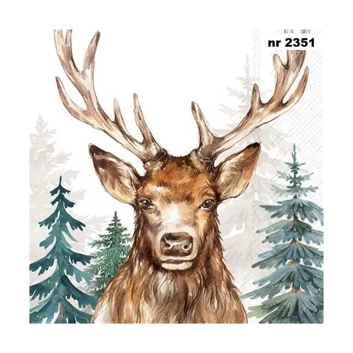 The Woodland King servet 33x33cm