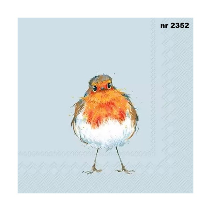 Robin Chico light blue servet 33x33cm
