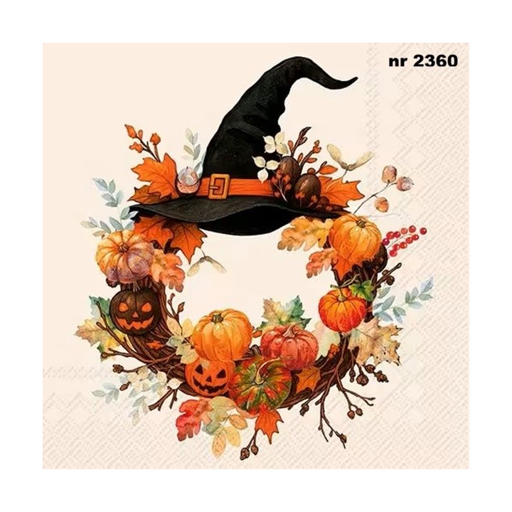Witch Wreath servet 33x33cm