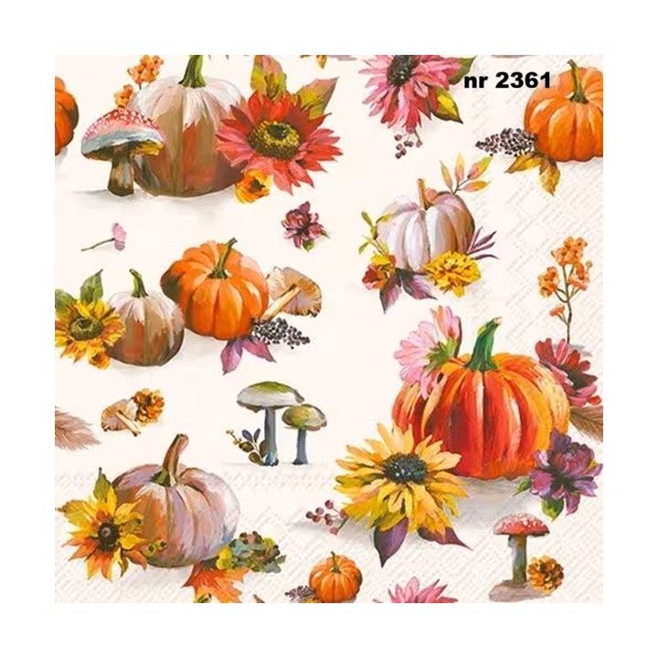 Soft Pumpkin Cream servet 33x33cm