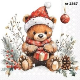 Teddy's Gift servet 33x33cm