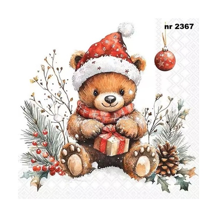 Teddy's Gift servet 33x33cm