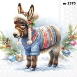 Wooly Donkey servet 33x33cm
