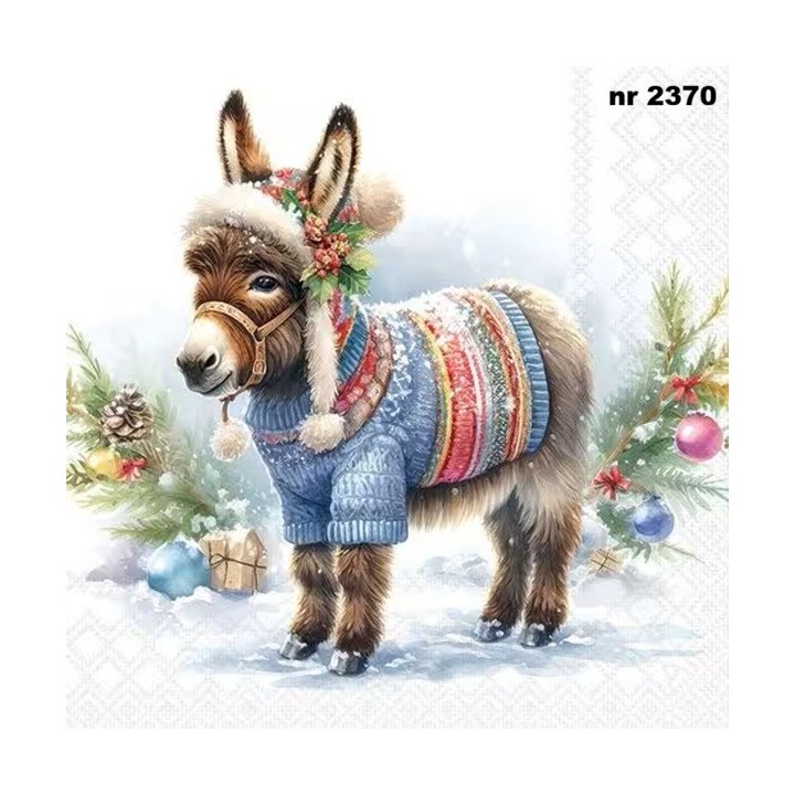 Wooly Donkey servet 33x33cm
