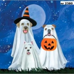 Trick or Dog Treat servet 33x33cm
