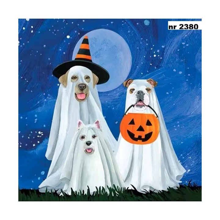 Trick or Dog Treat servet 33x33cm