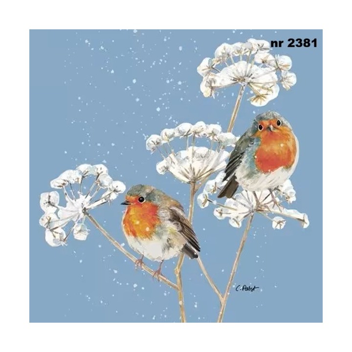 Solitude Blue servet 33x33cm