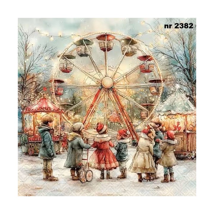 Theme Park servet 33x33cm