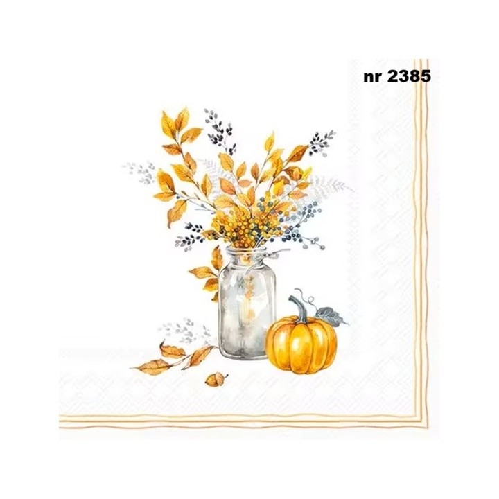 Autumn Glow Bouquet servet 33x33cm
