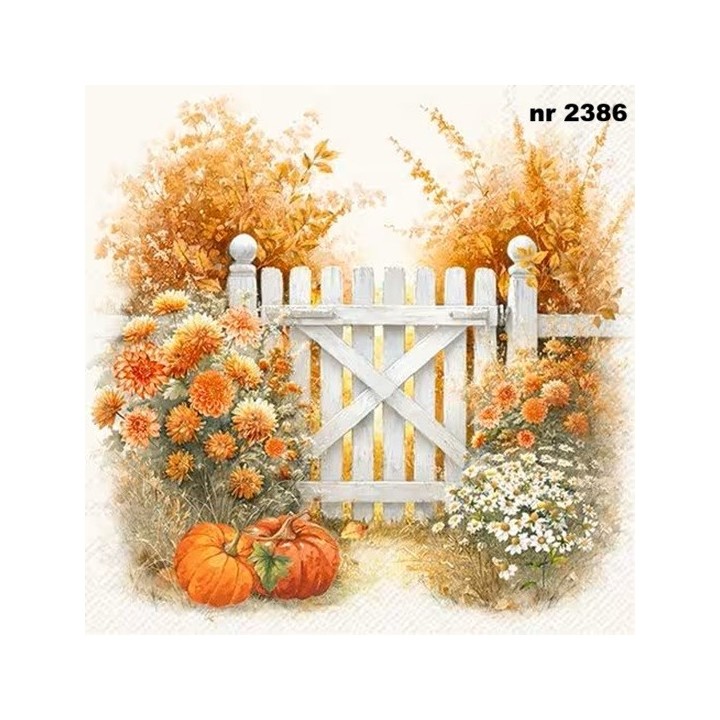 Autumn Garden cream servet  33x33cm