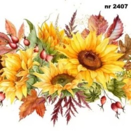 Girasoli Autunnali servet 33x33cm